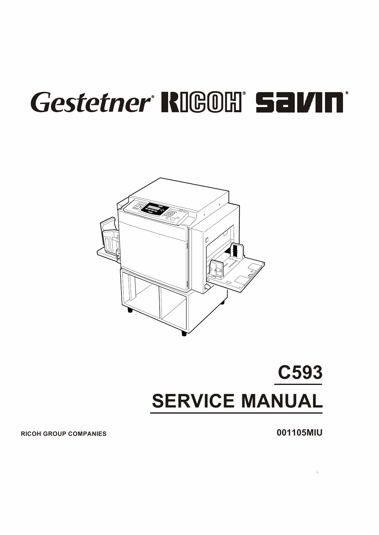 RICOH Aficio TC-II C593 Service Manual-1